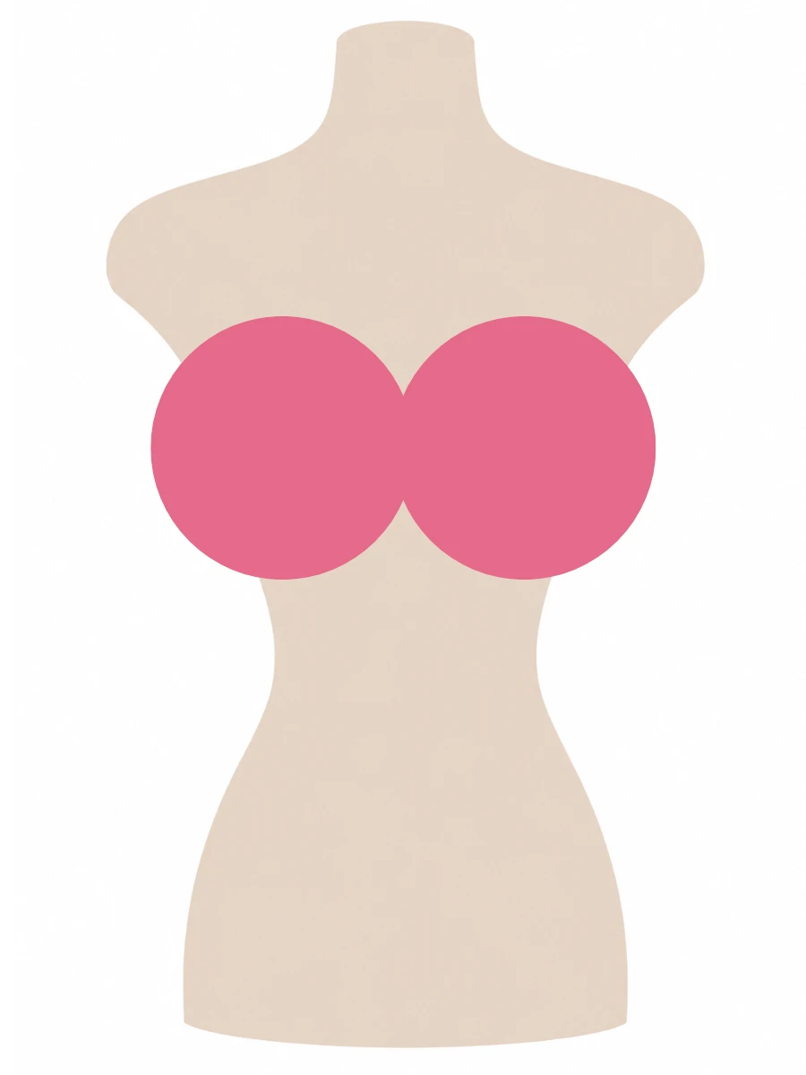 Illustrated UK 30K bra size diagram showing K cup volume on a 30 band torso