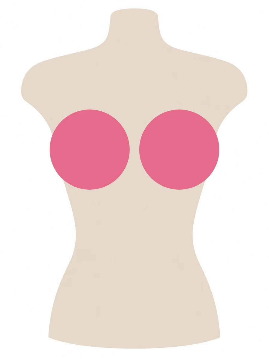 Illustrated UK 34H bra size diagram showing H cup volume on a 34 band torso