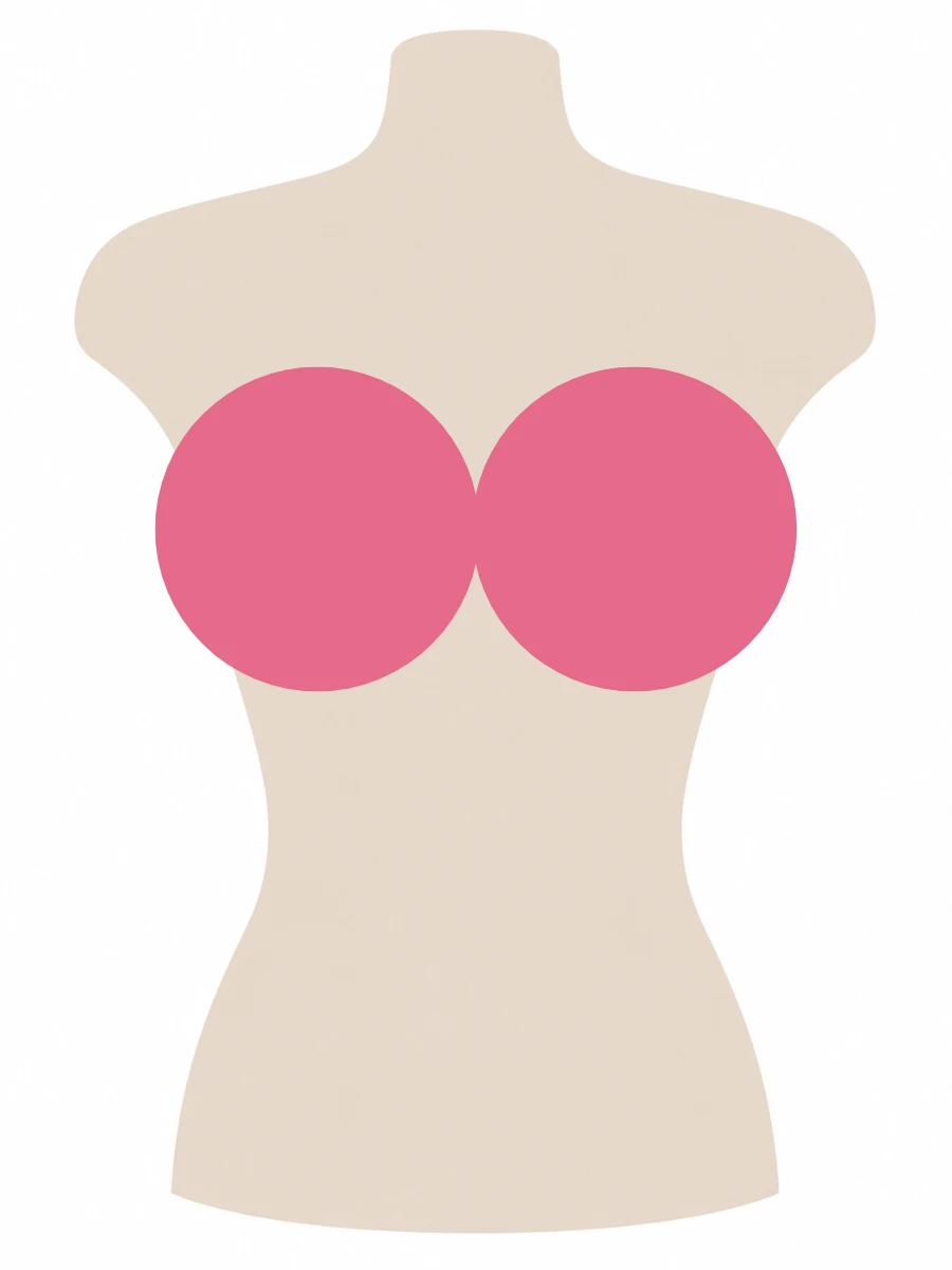 Illustrated UK 34JJ bra size diagram showing JJ cup volume on a 34 band torso