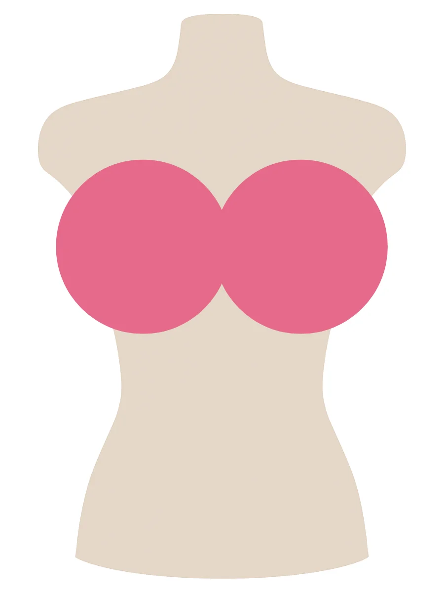 Illustrated UK 36L bra size diagram showing L cup volume on a 36 band torso