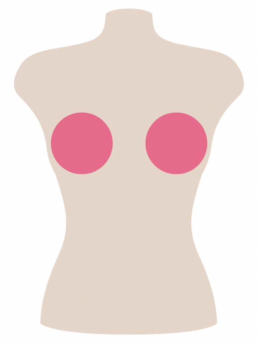 Illustrated UK 38DD bra size diagram showing DD cup volume on a 38 band torso