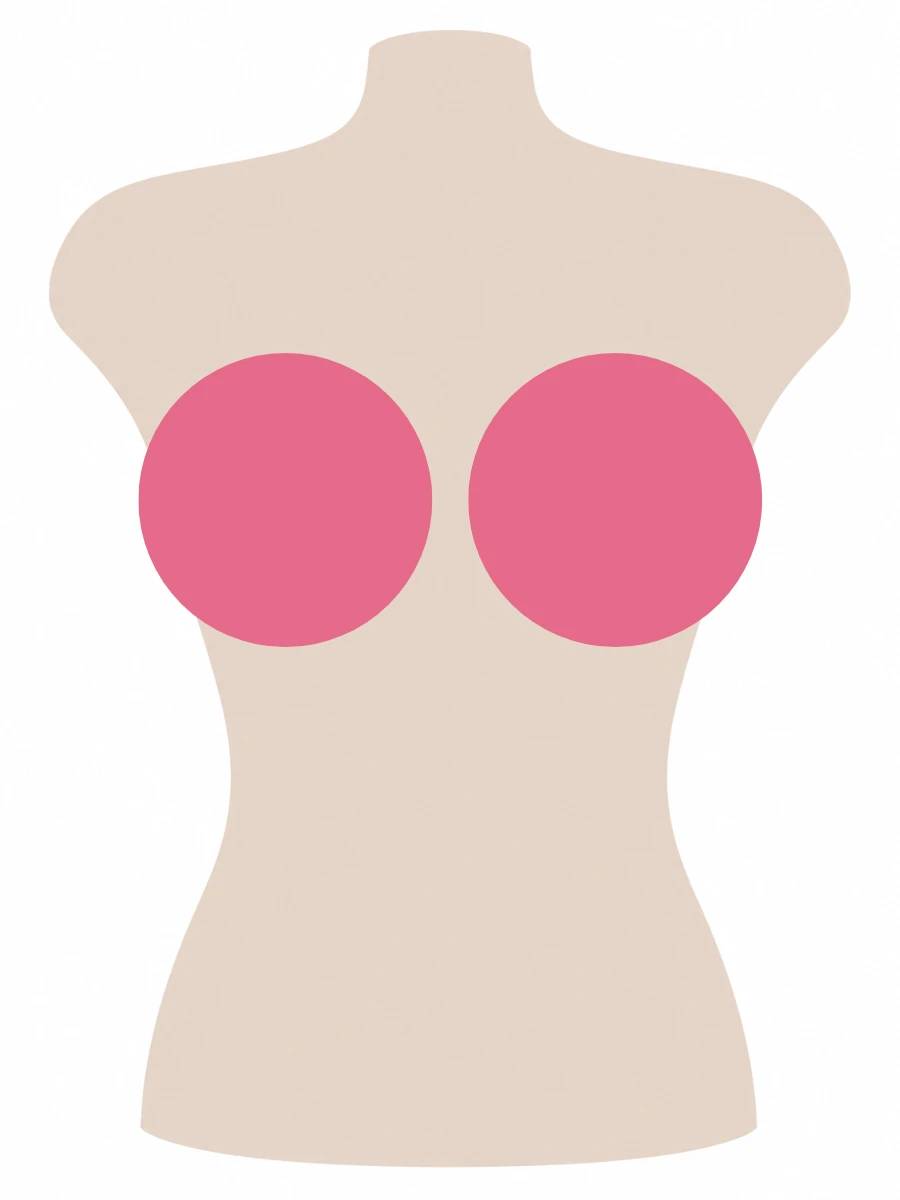 Illustrated UK 38H bra size diagram showing H cup volume on a 38 band torso
