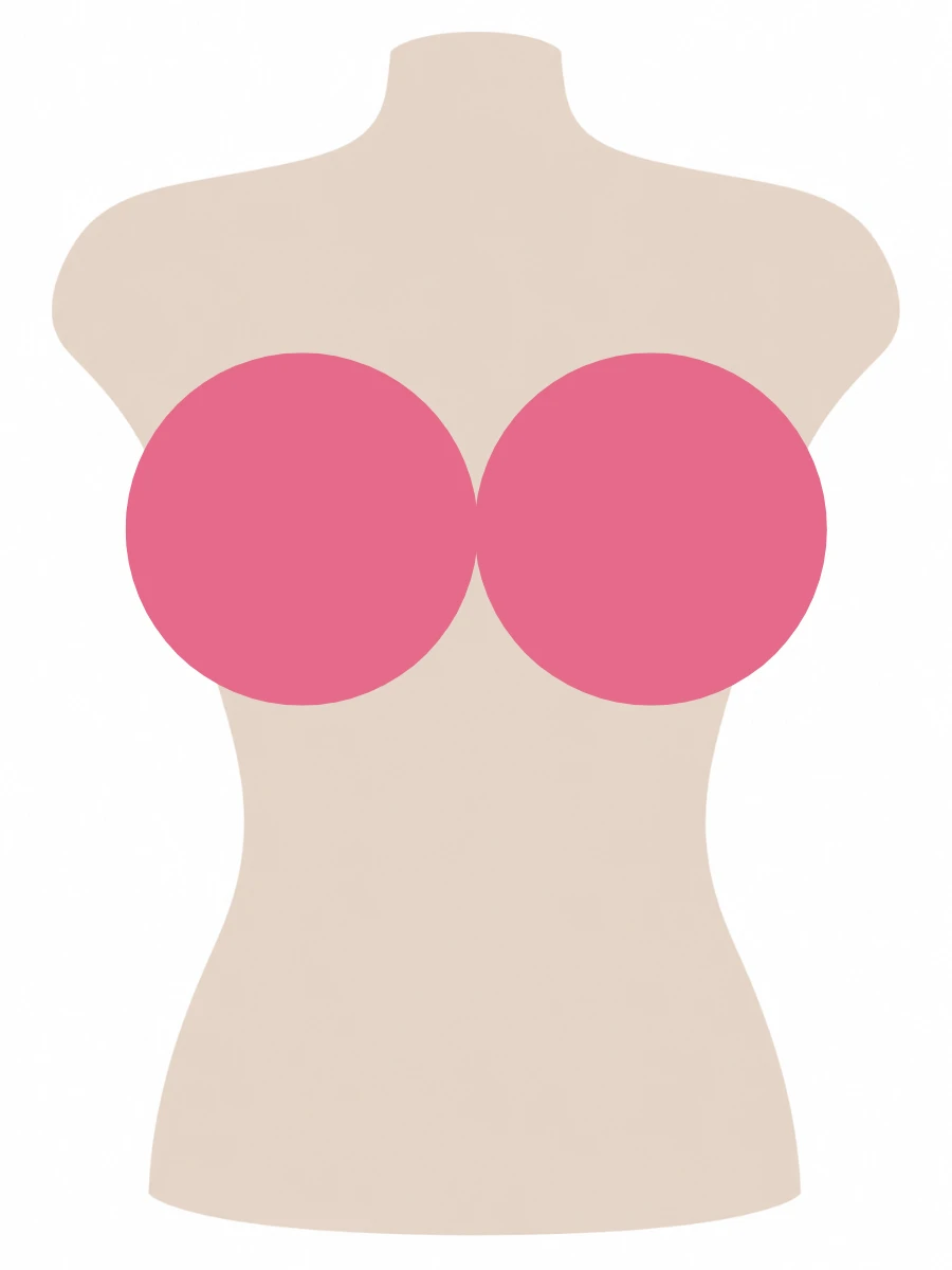 Illustrated UK 38JJ bra size diagram showing JJ cup volume on a 38 band torso