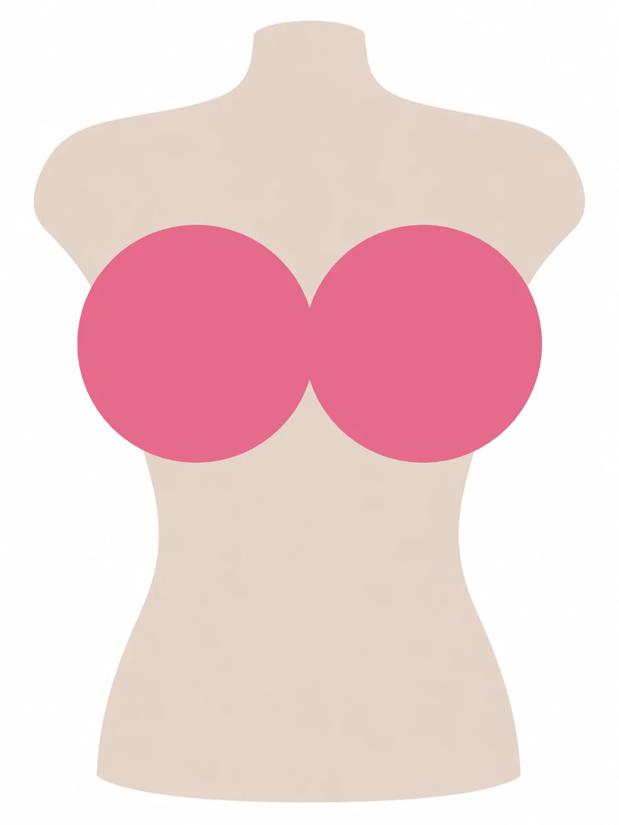 Illustrated UK 38K bra size diagram showing K cup volume on a 38 band torso