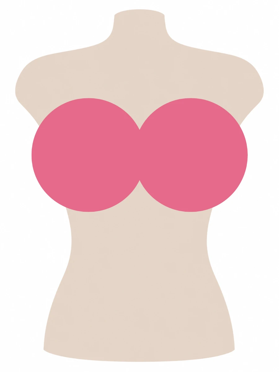 Illustrated UK 38L bra size diagram showing L cup volume on a 38 band torso