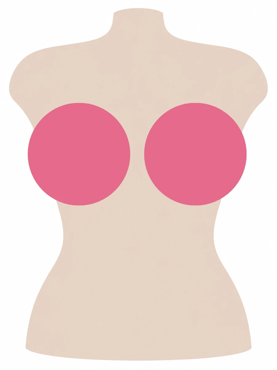 Illustrated UK 42H bra size diagram showing H cup volume on a 42 band torso