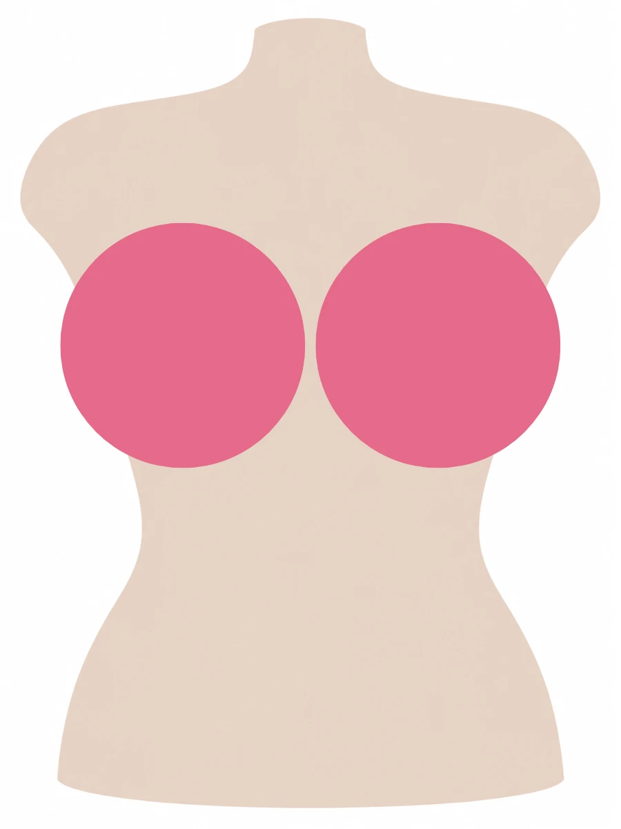 Illustrated UK 42J bra size diagram showing J cup volume on a 42 band torso
