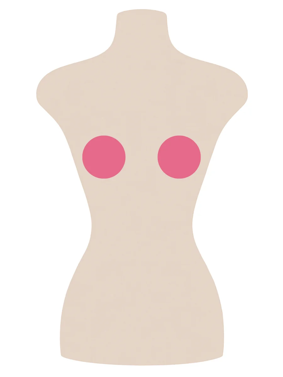 Illustrated UK 32B bra size diagram showing sister size cup volume