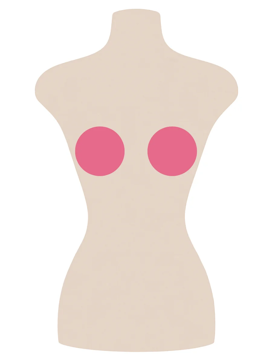 Illustrated UK 32D bra size diagram showing sister size cup volume